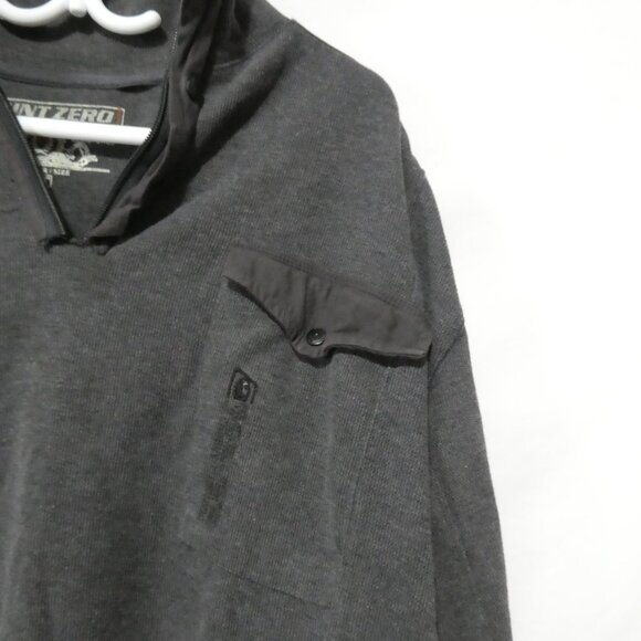 POINT ZERO - Orange Label | 2XT | Grey Long Sleeve Shirt | Pocket & Collar - Picture 5 of 15